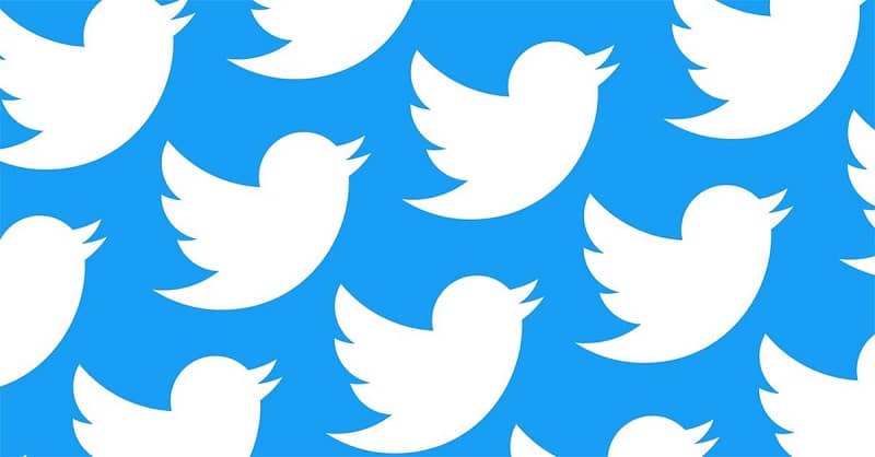 Impressão do logotipo do Twitter