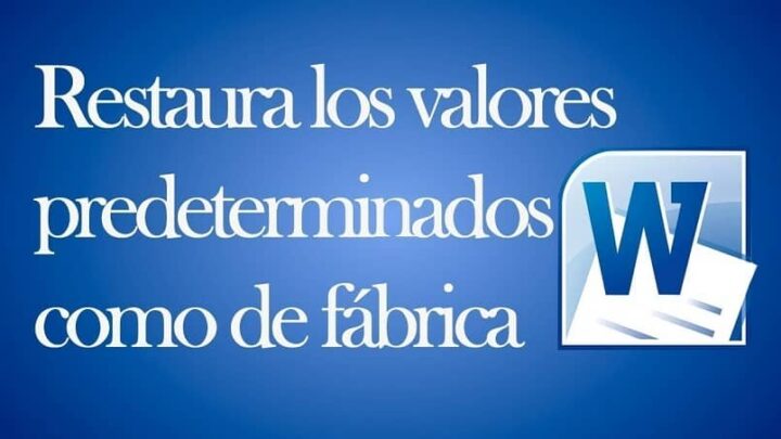 Como redefinir ou restaurar as configurações de fábrica no Word